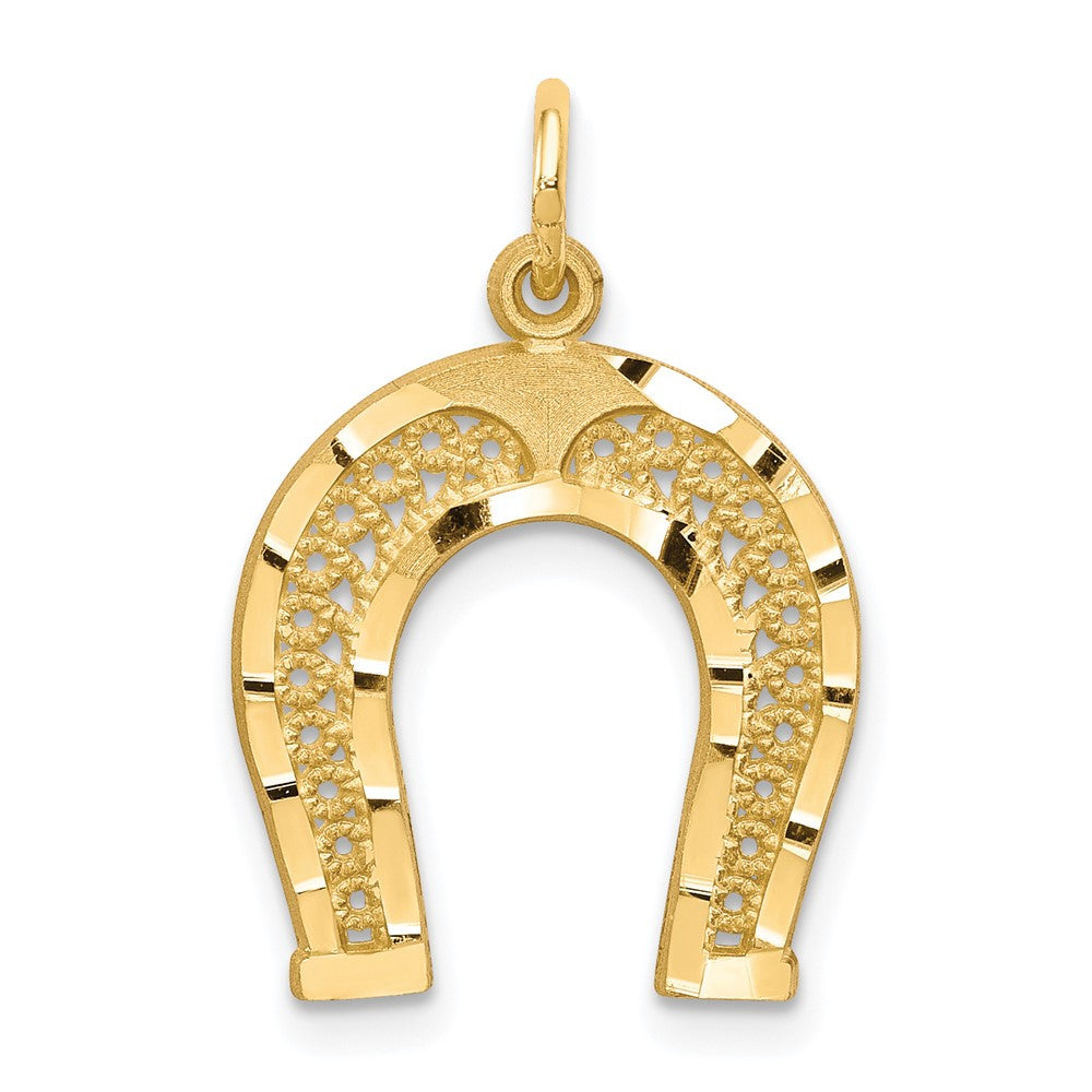 10k Horseshoe Charm Yellow Gold