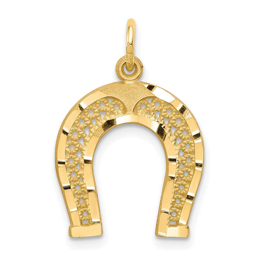10k Horseshoe Charm Yellow Gold