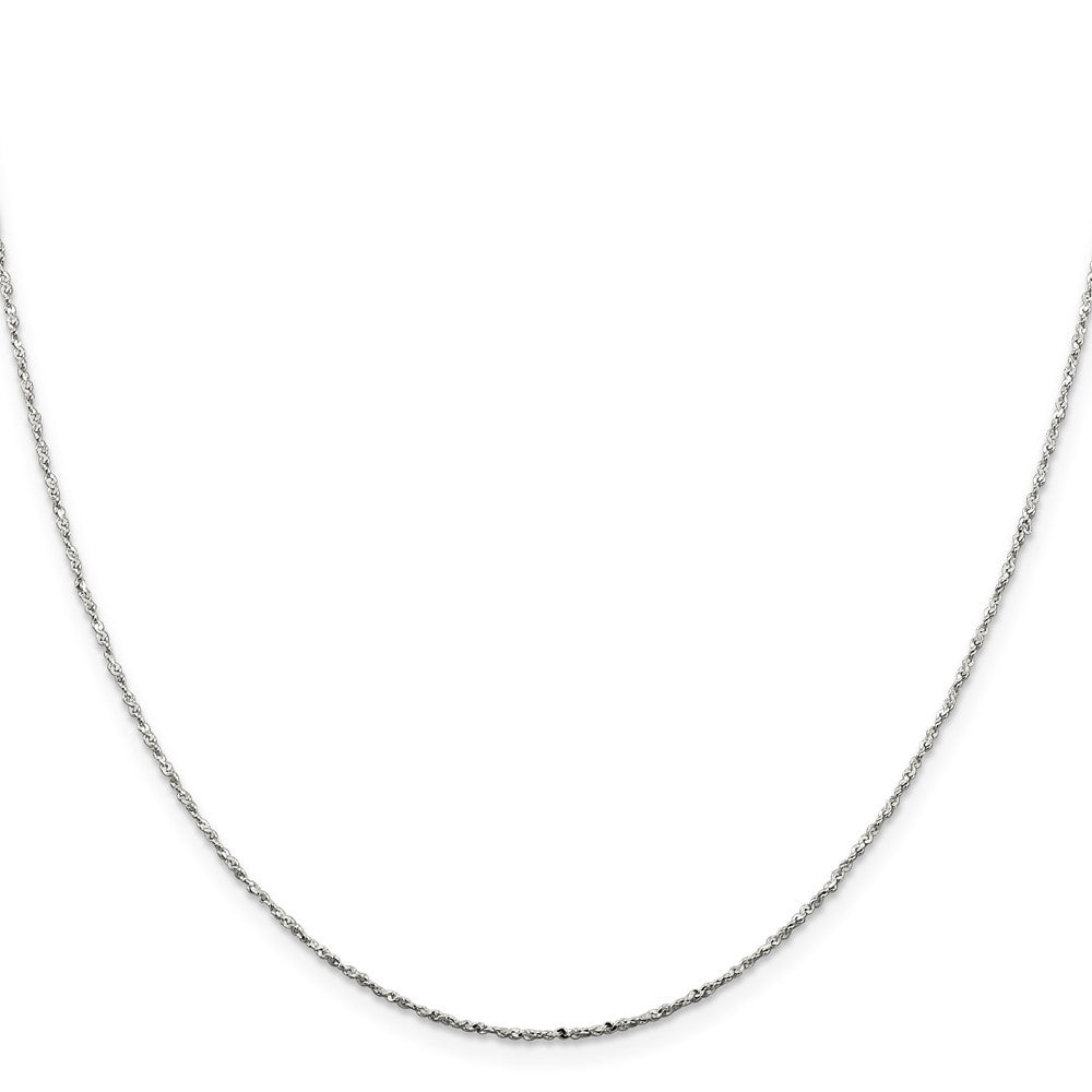Sterling Silver 1mm Twisted Serpentine Chain 16 Inches