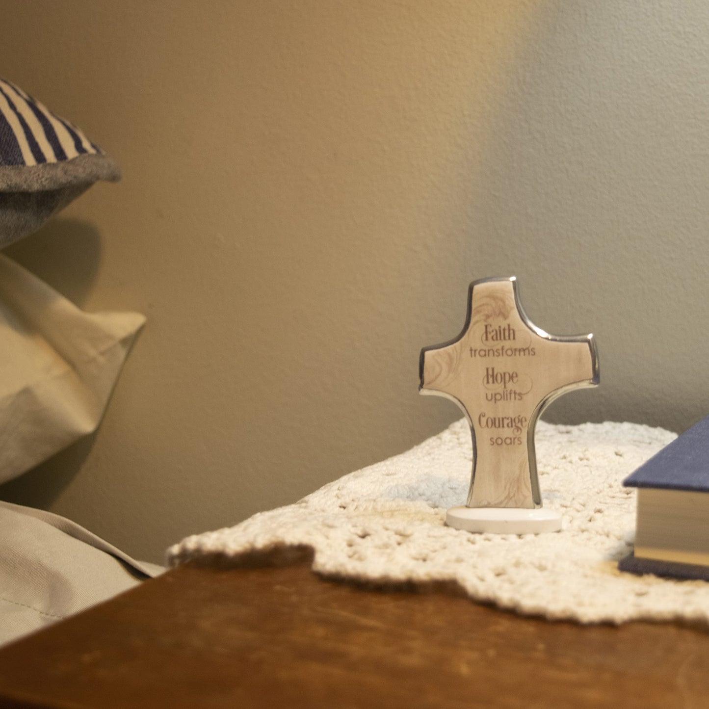 Abbey & CA Gift Faith Transforms Small Artmetal Standing Cross