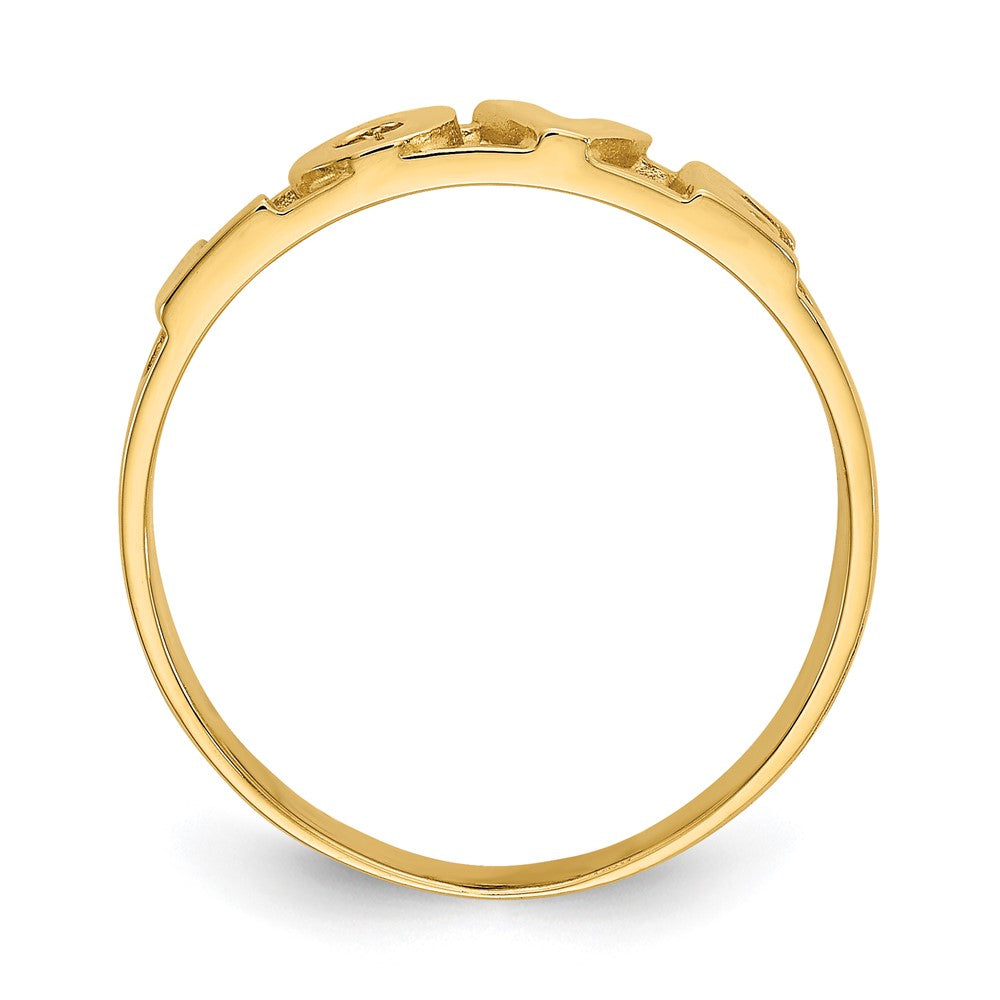 10K Love Ring Yellow Gold