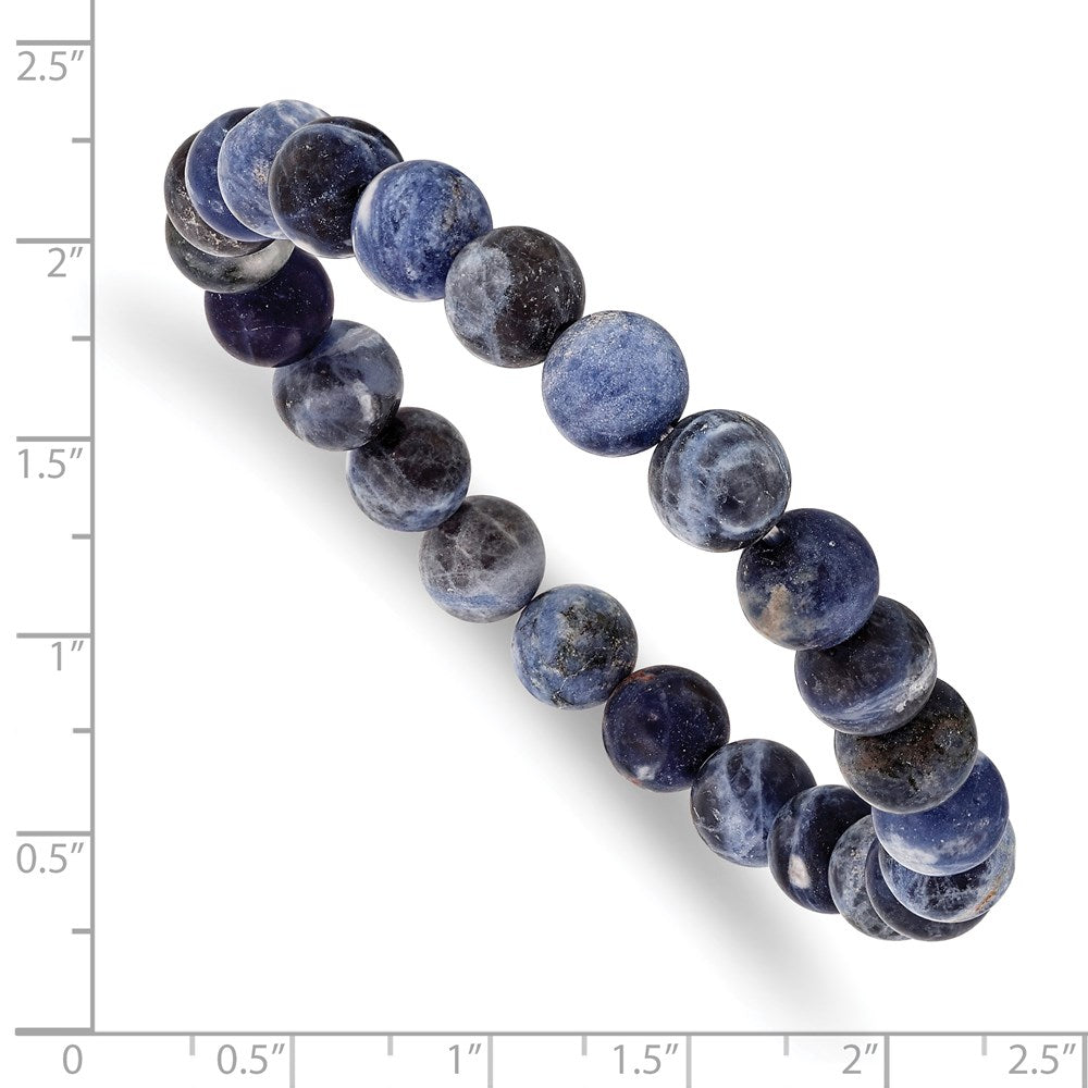 Sodalite Agate Beaded Stretch Bracelet