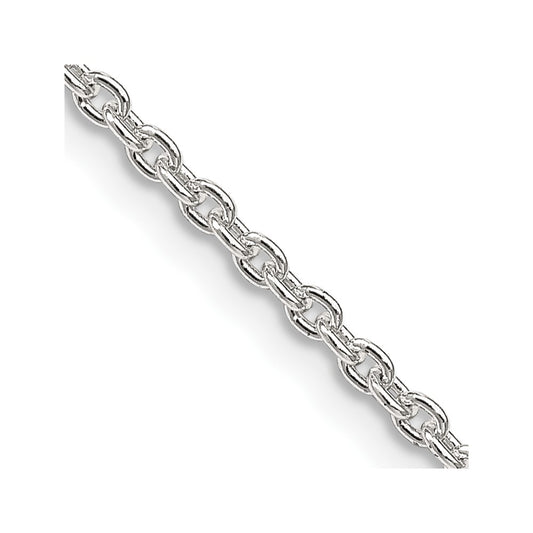 Sterling Silver 2.25mm Cable Chain 28 Inches