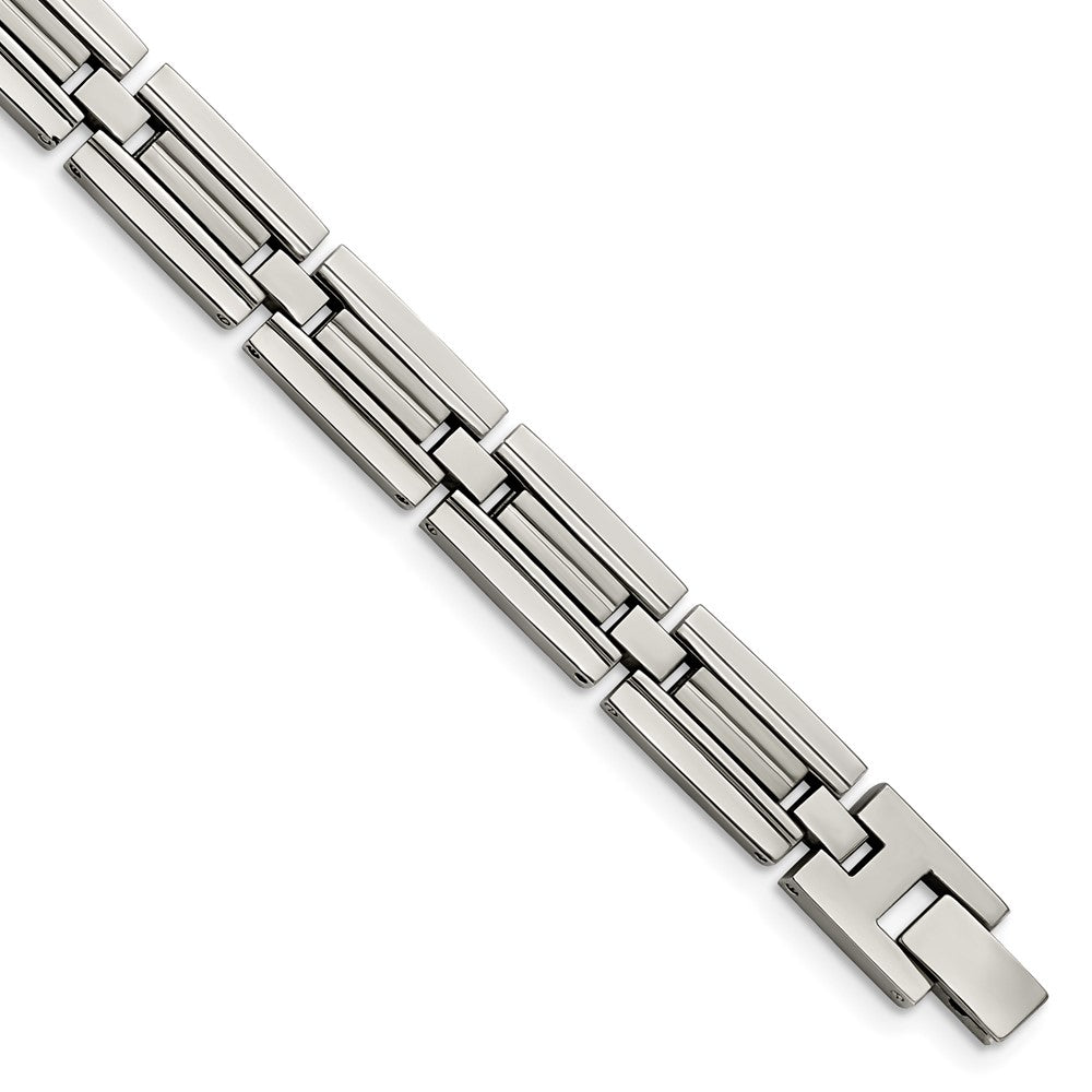 Stainless Steel Brushed and Polished 8.5in Bracelet 8.5 inches