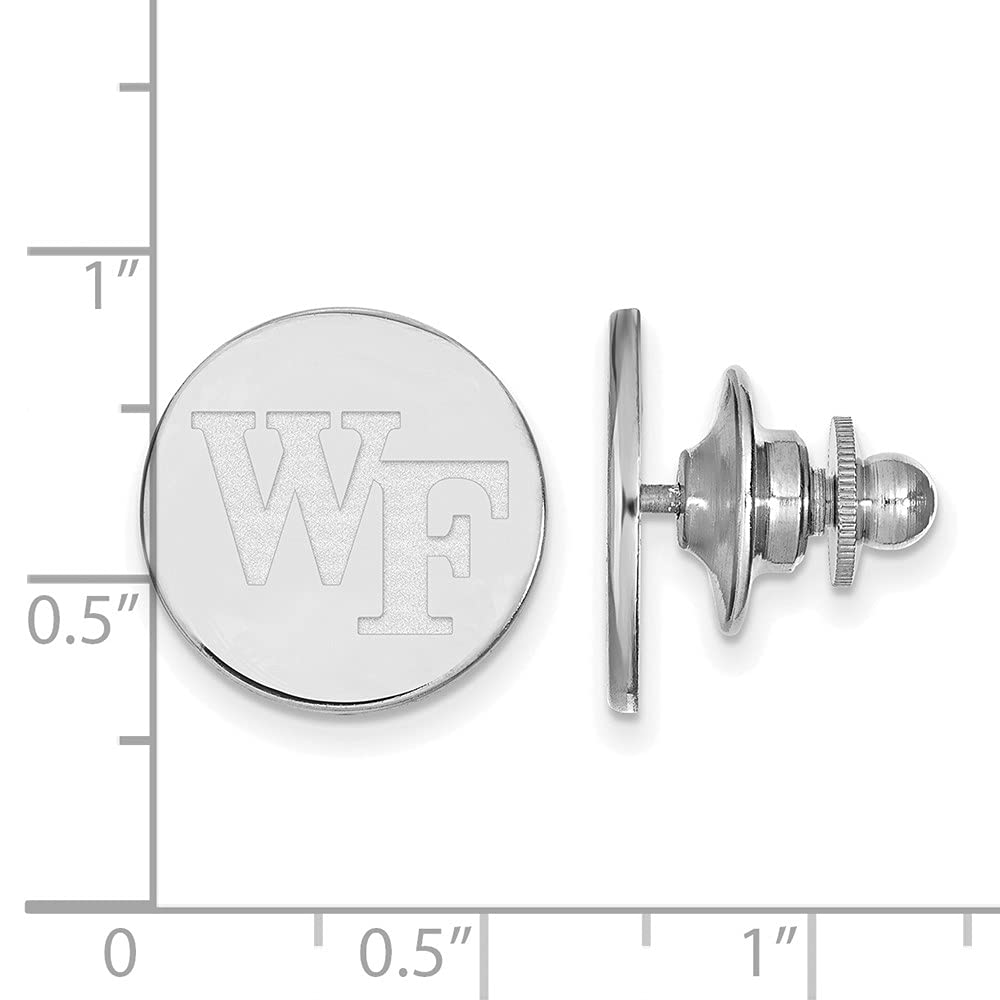 LogoArt Sterling Silver Wake Forest University Cuff Links