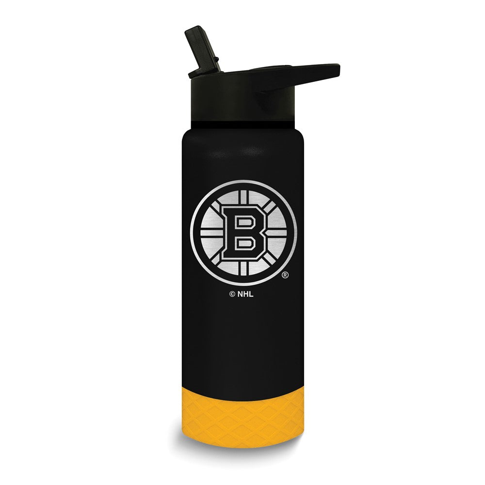 NHL Boston Bruins Stainless Steel Silicone Grip 24 oz. Water Bottle