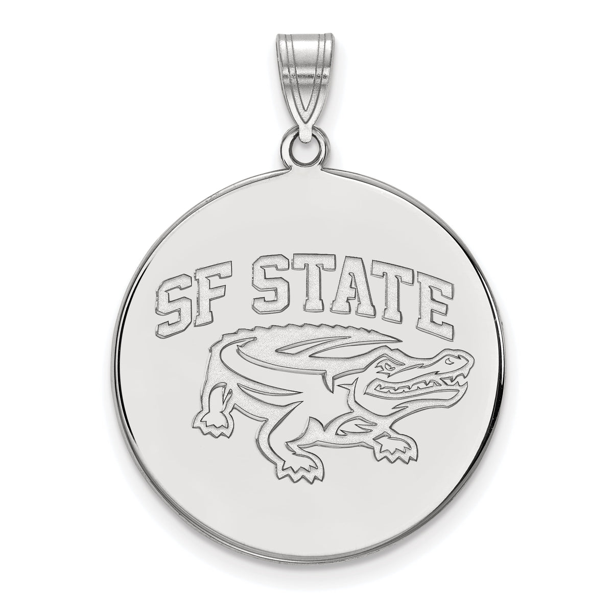 Sterling Silver San Francisco State XL Disc Pendant