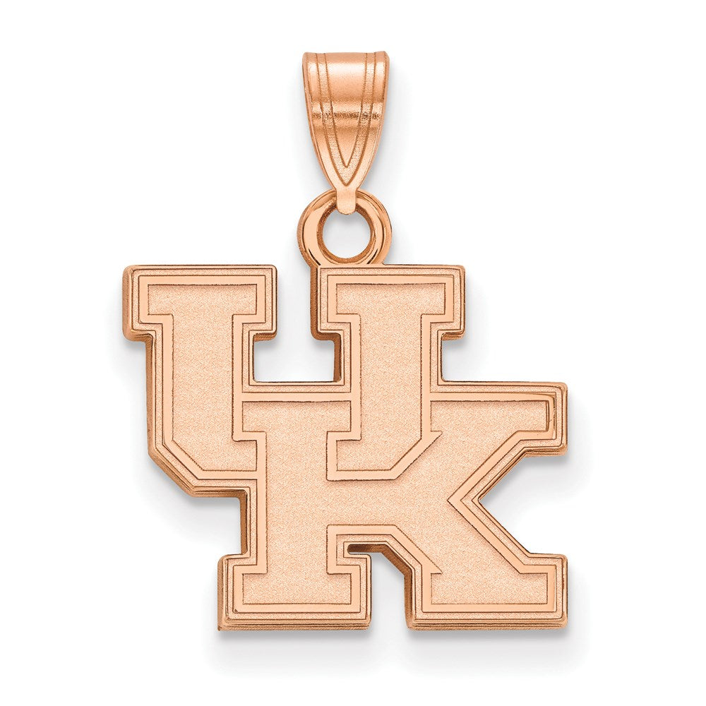 Sterling Silver Rose Gold-plated LogoArt University of Kentucky Small Penda