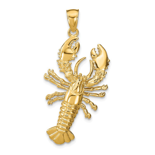 14k Lobster Pendant Yellow Gold