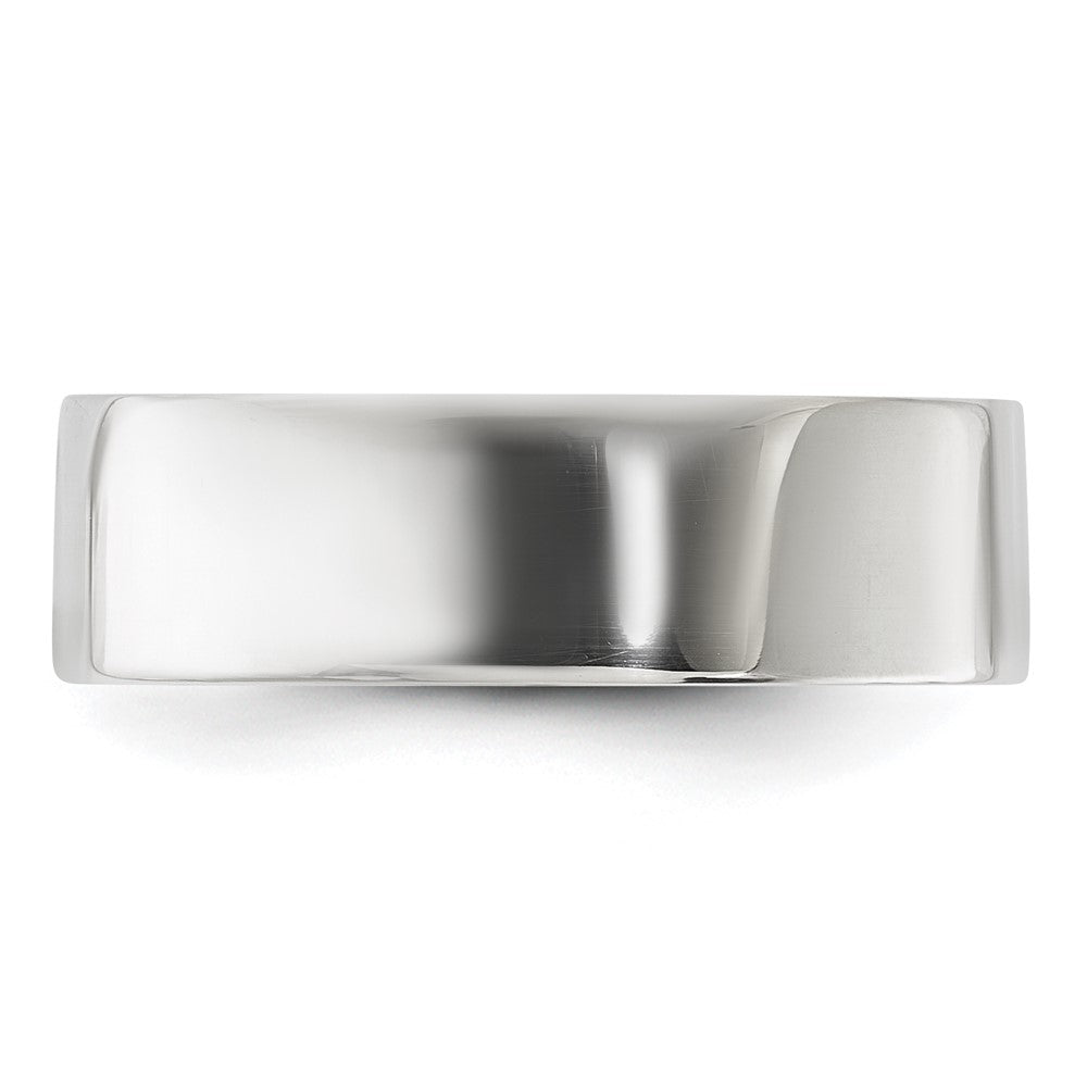 Sterling Silver 6mm Lightweight Flat Size 8.5 Band