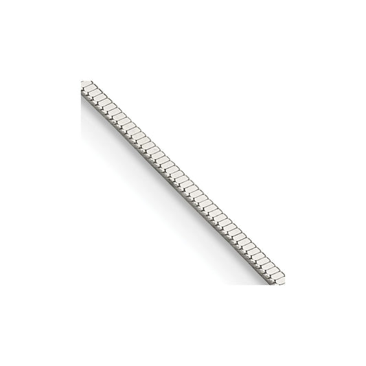 Sterling Silver .8mm Square Snake Chain 20 Inches