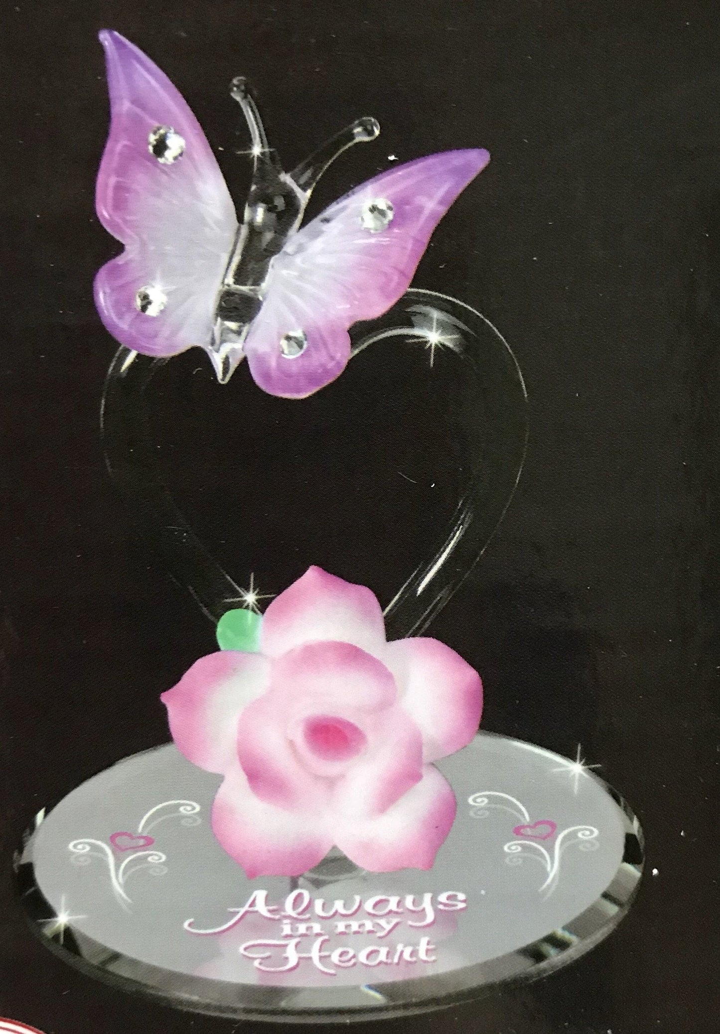 Glass Baron "Always in My Heart Butterfly Figurine
