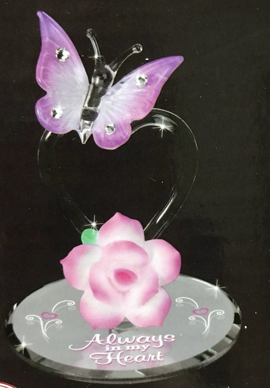 Glass Baron "Always in My Heart Butterfly Figurine
