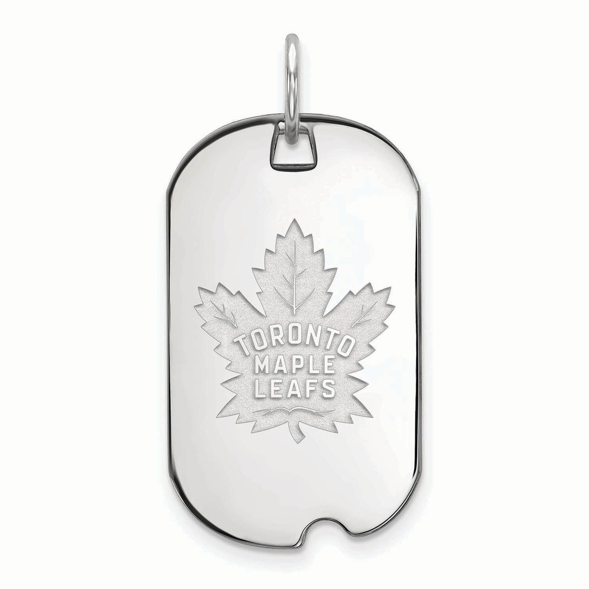 Women's Toronto Maple Leafs Sterling Silver Small Dog Tag