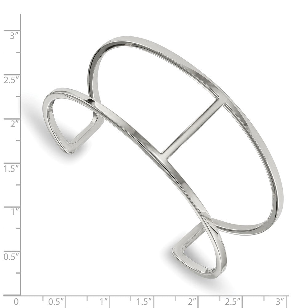 Stainless Steel Polished Cuff Bangle
