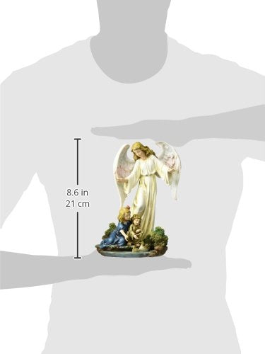 Angel Collection Joseph's Studio by Roman Exclusive Guardian Angel with Children Figurine, 8.5-Inch