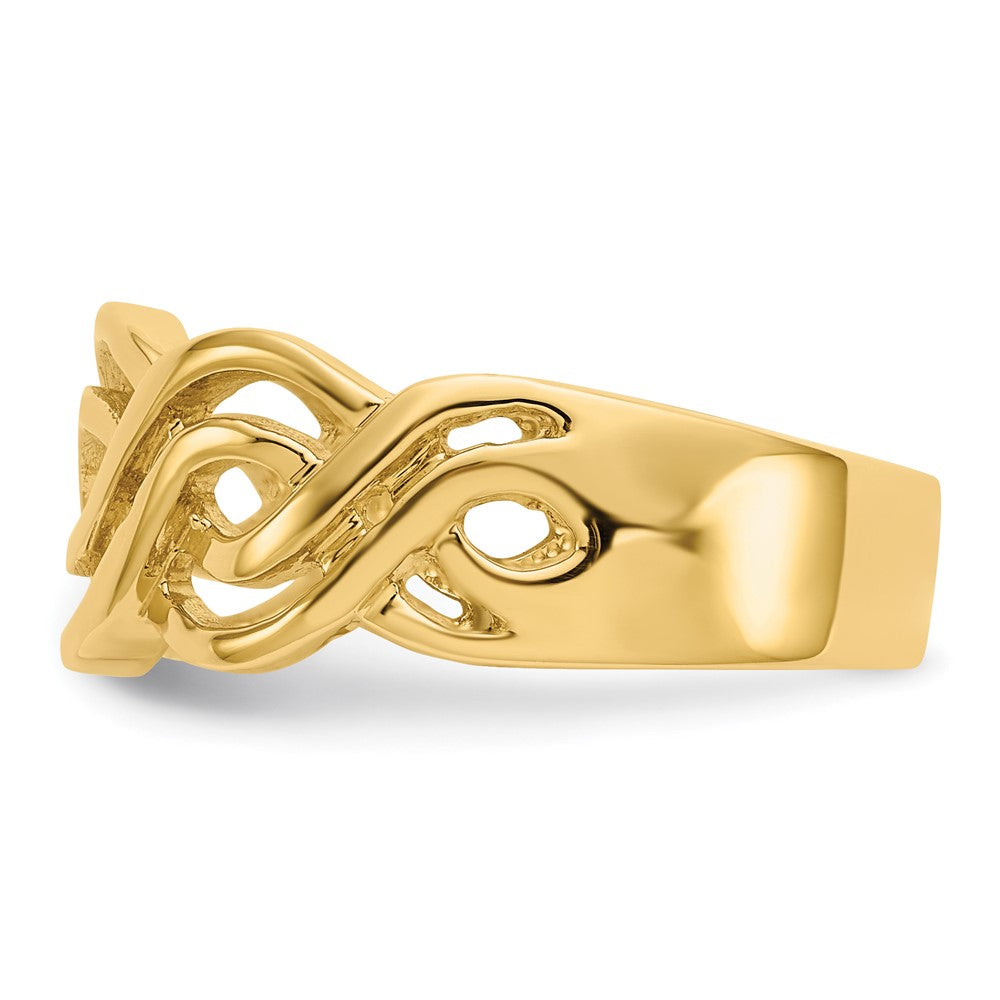 14k Infinity Ring Size 7