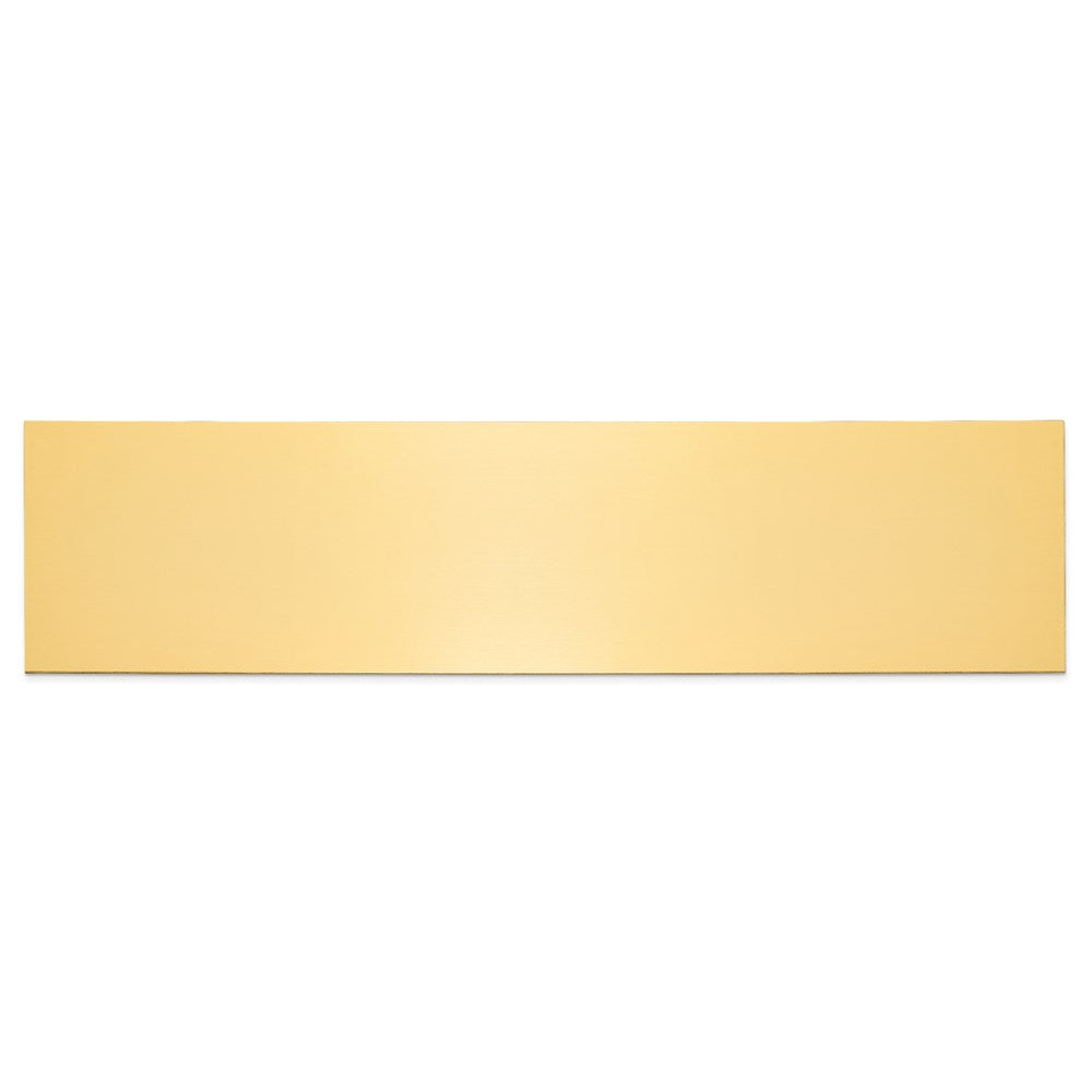 1 7/8 x 7 1/2 Polished Brass Plates-Set of 6