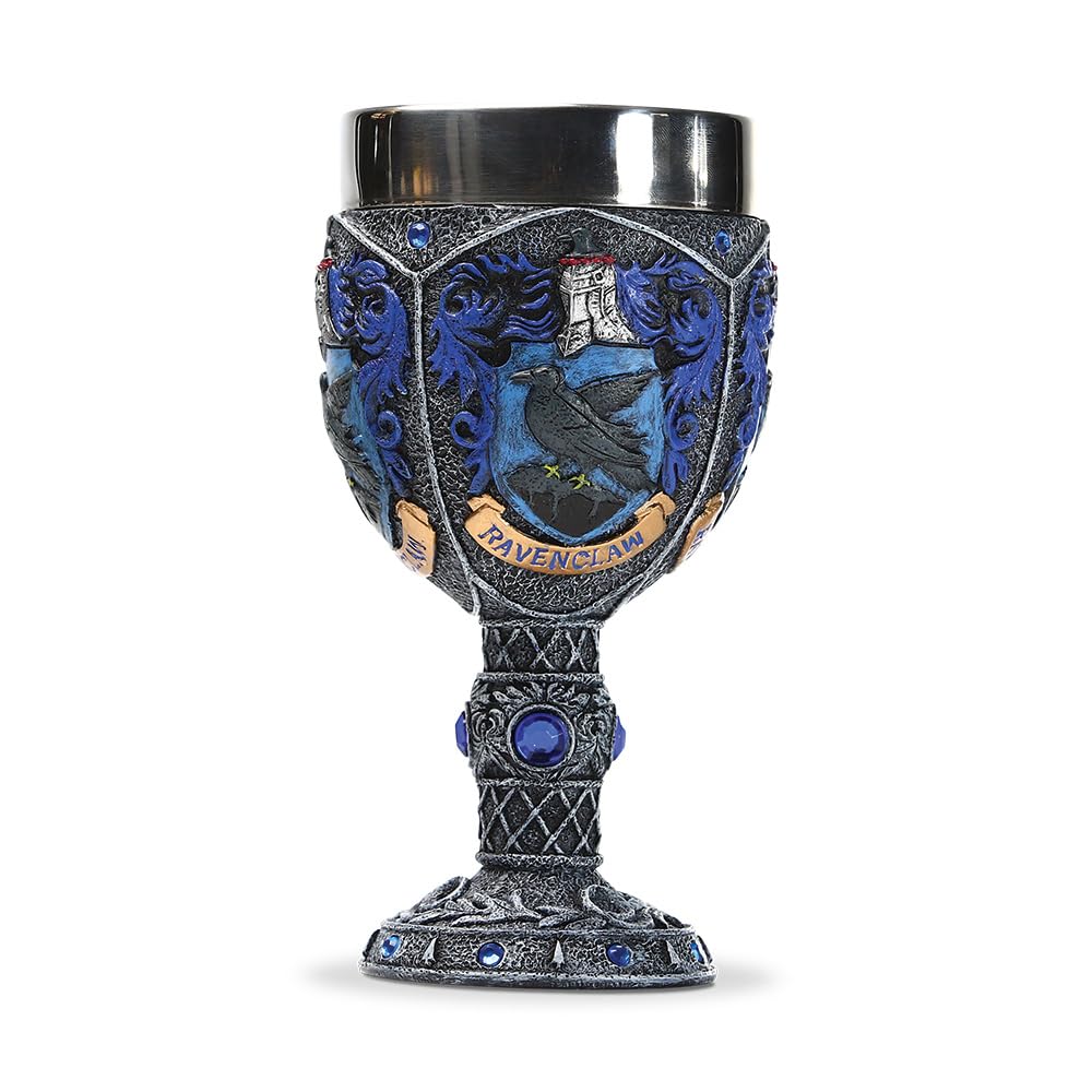 Wizarding World of Harry Potter Ravenclaw Decorative Resin Stainless Steel Goblet 7.1in H