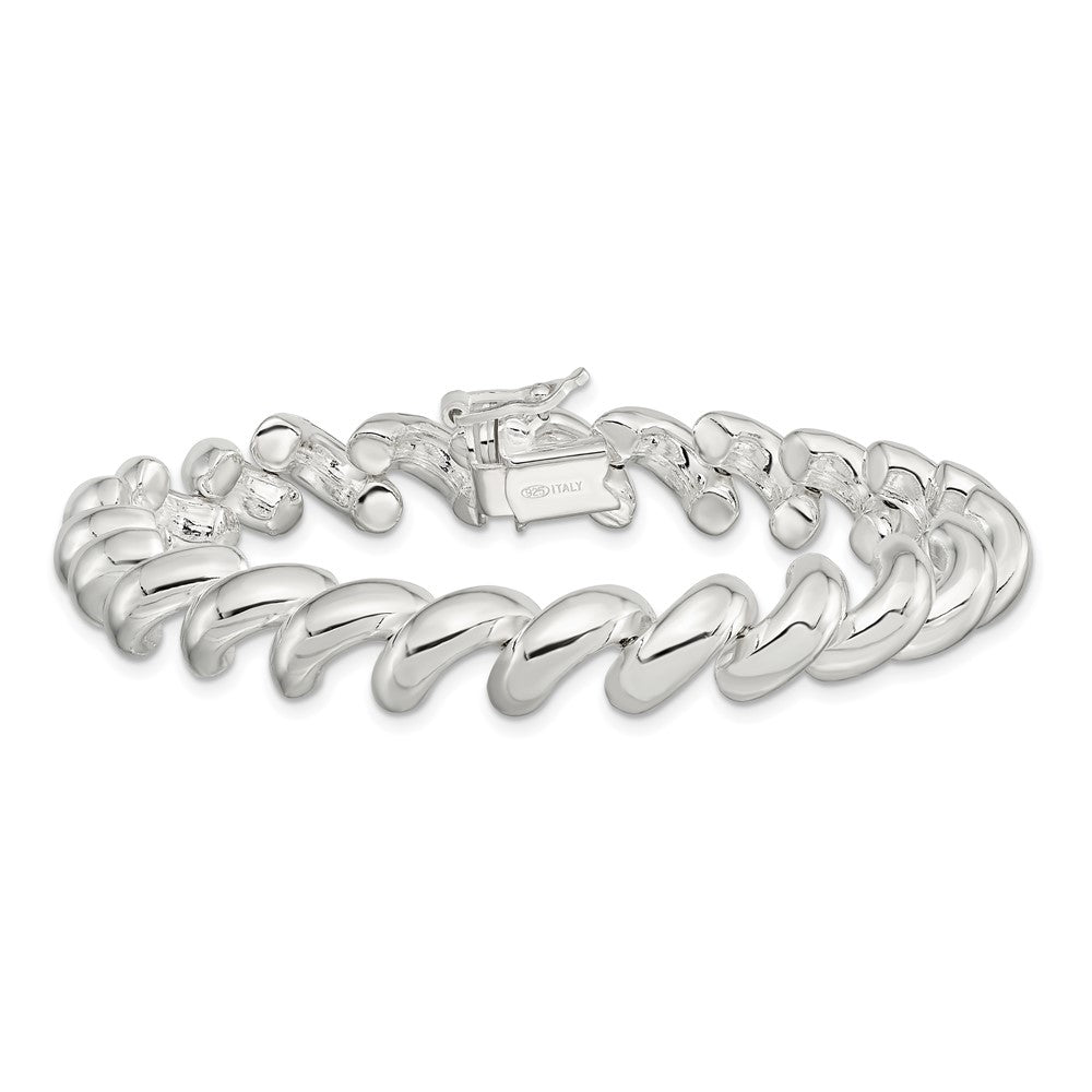 Sterling Silver 10mm San Marco Bracelet 7 inches