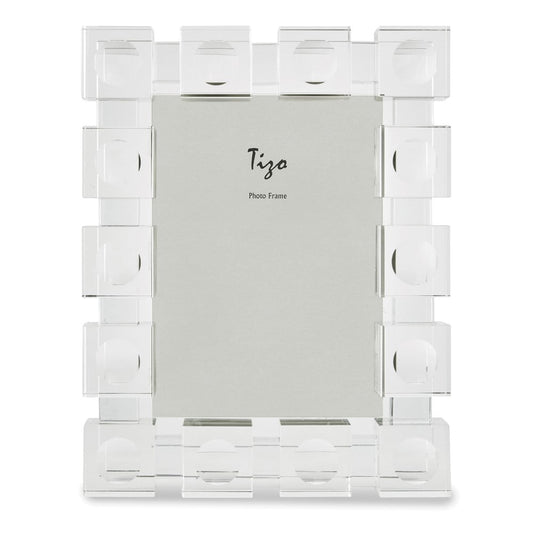 Crystal Glass 5x7 Cube Frame QGM22506
