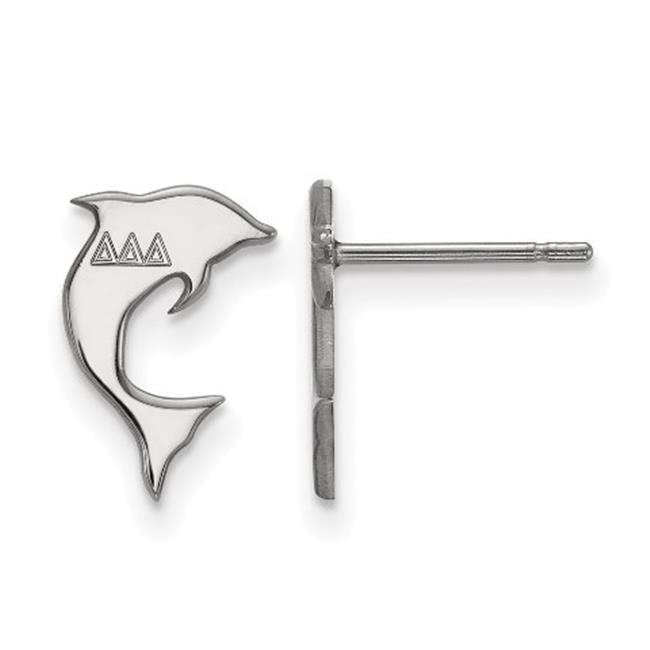 Sterling Silver Official Licensed Greek Sororities Delta Delta Delta (???) XS Post Earrings