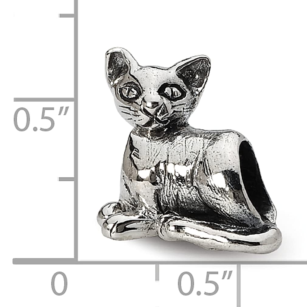 Sterling Silver Reflections Sphinx Cat Bead