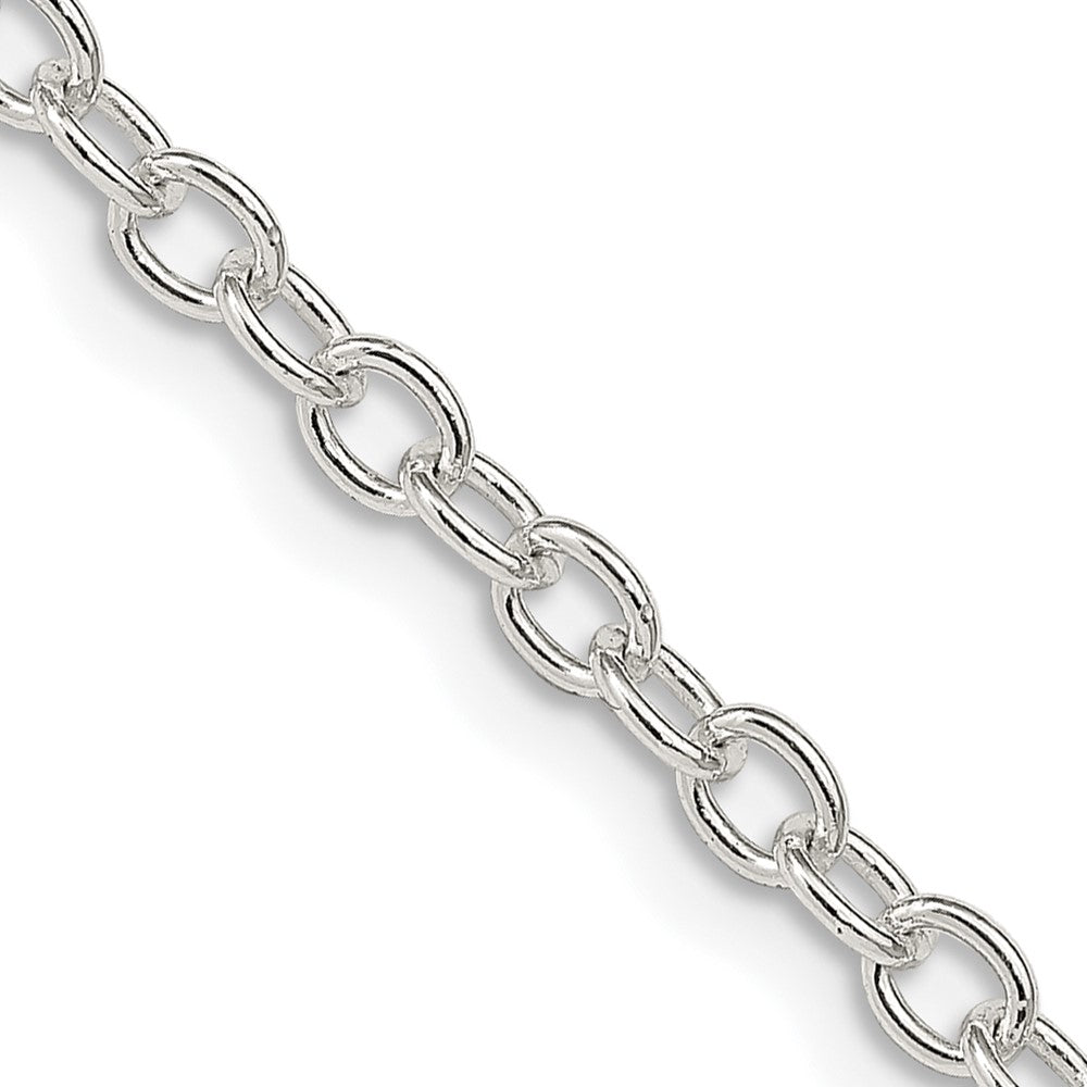 Sterling Silver 3.75mm Oval Cable Chain 26 Inches
