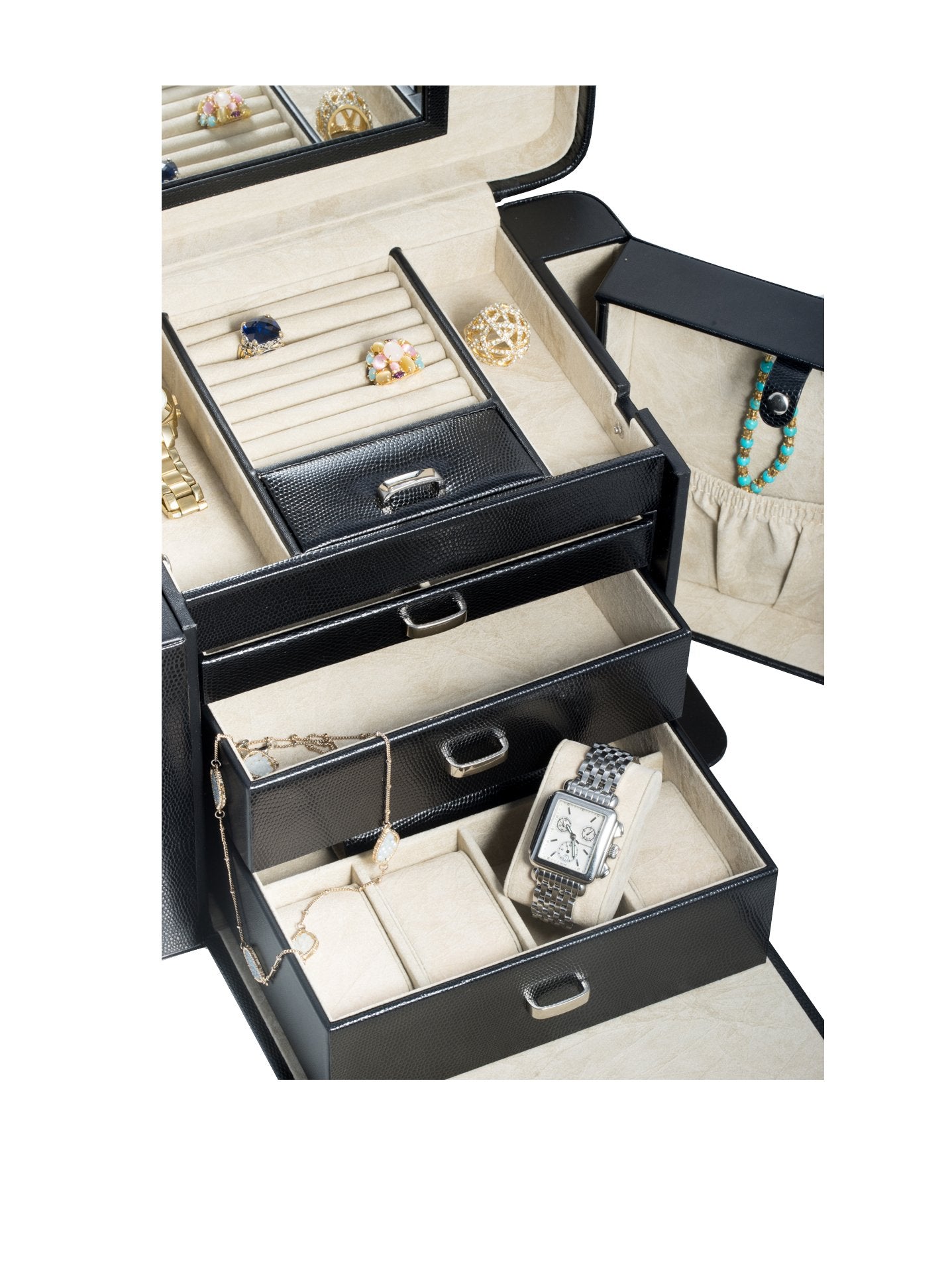Lizard Leather Jewelry Case
