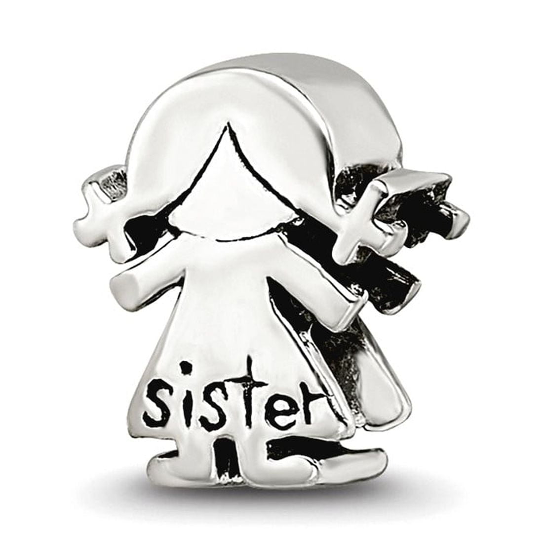Sterling Silver Reflections Little Sister Girl Bead