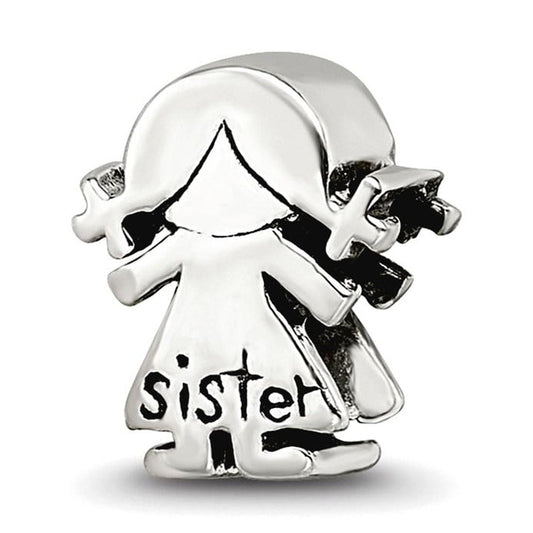 Sterling Silver Reflections Little Sister Girl Bead