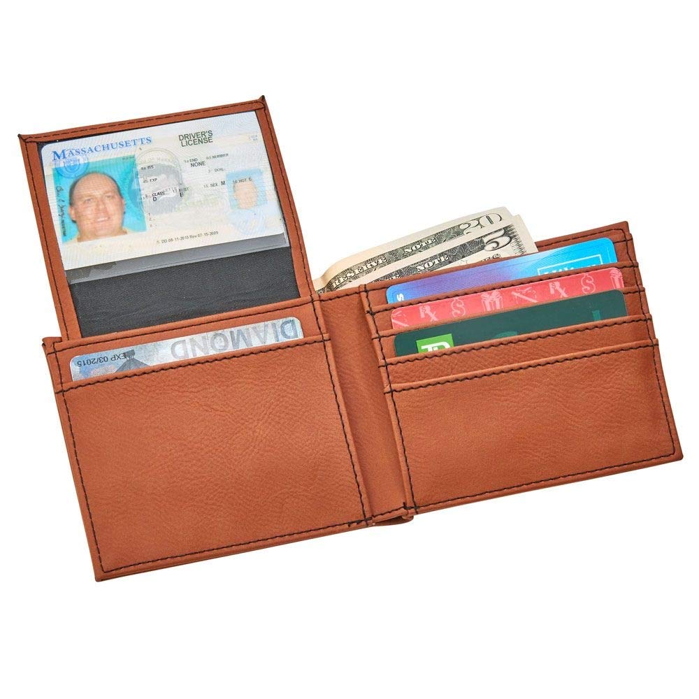CGI Leatherette Bill Fold Caramel 4.50x3.75..
