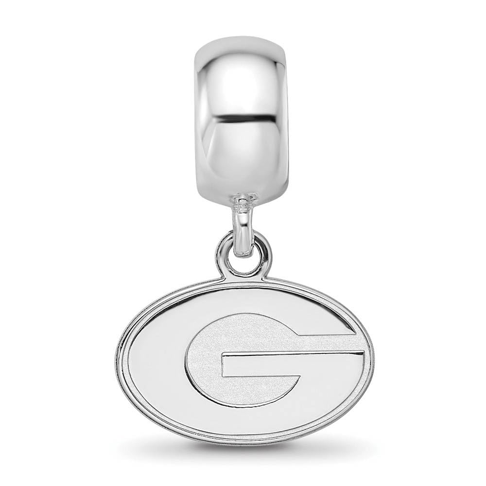 LogoArt SS035UGA Sterling Silver University of Georgia Extra Small Dangle Bead Charm