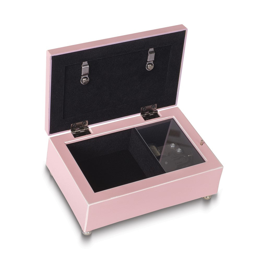 Dance Petite Pink Velvet Lining Music Box (Plays Unchained Melody)