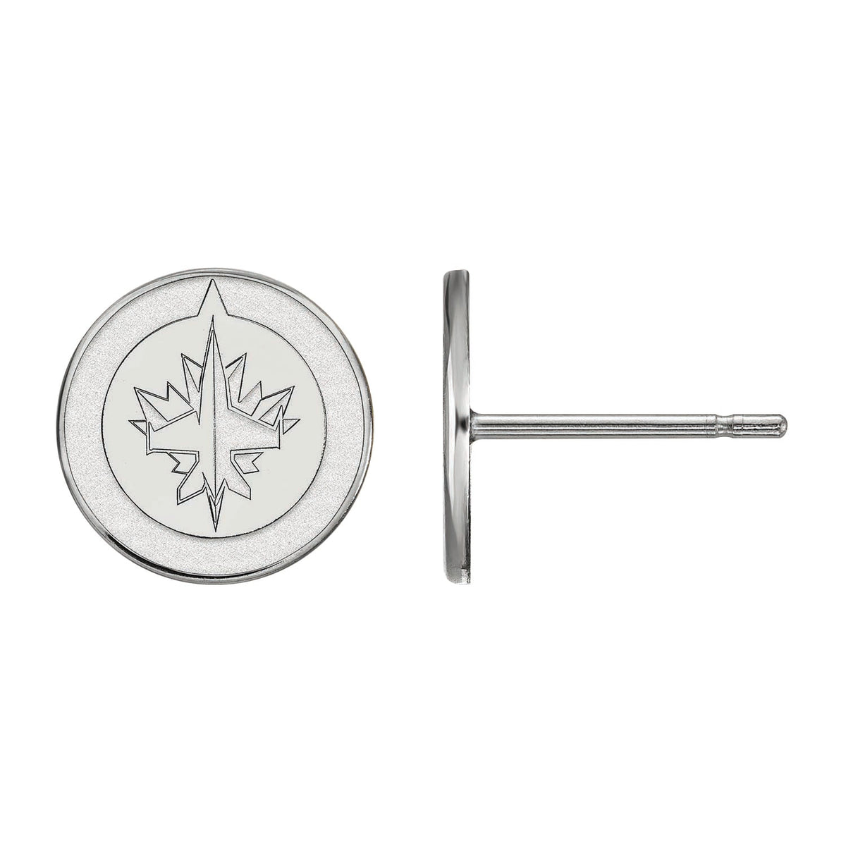 Women's Winnipeg Jets Sterling Silver XS Post Earrings