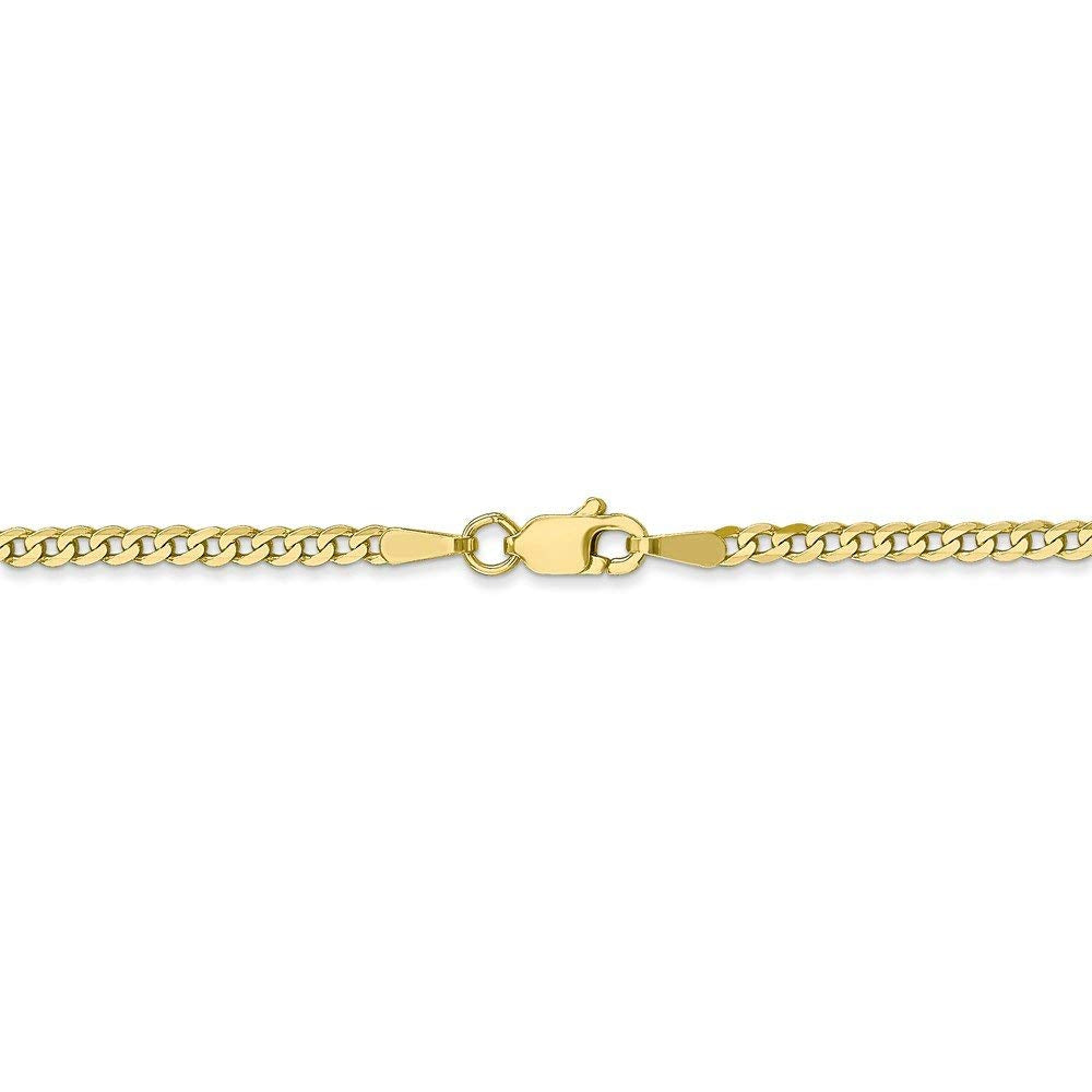 10k 2.2mm Flat Beveled Curb Chain