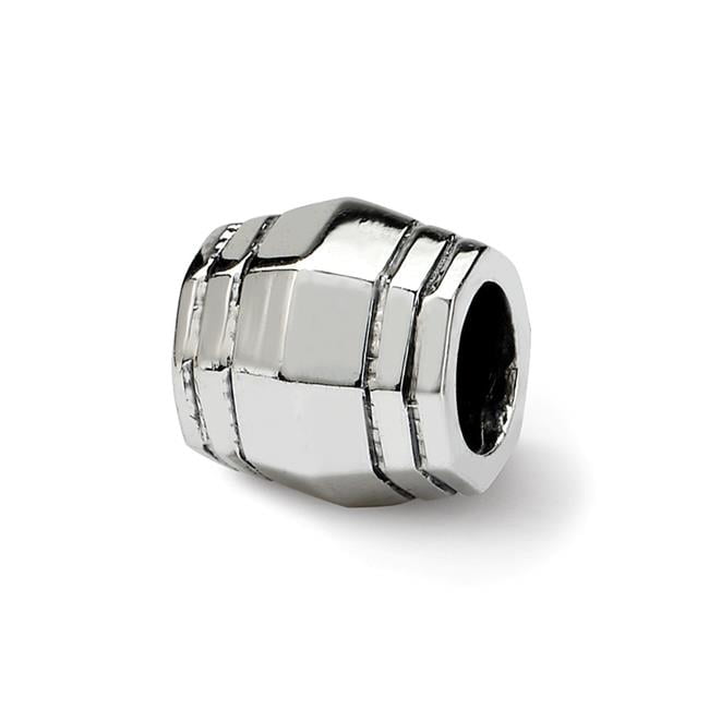 925 Sterling Silver Polished Reflections SimStars Bali Bead Charm Pendant Necklace 8.18x7.27mm Wide - Pendant for Women