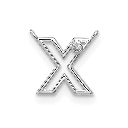 Stella & Dot 10kw Diamond Initial X Charm Element