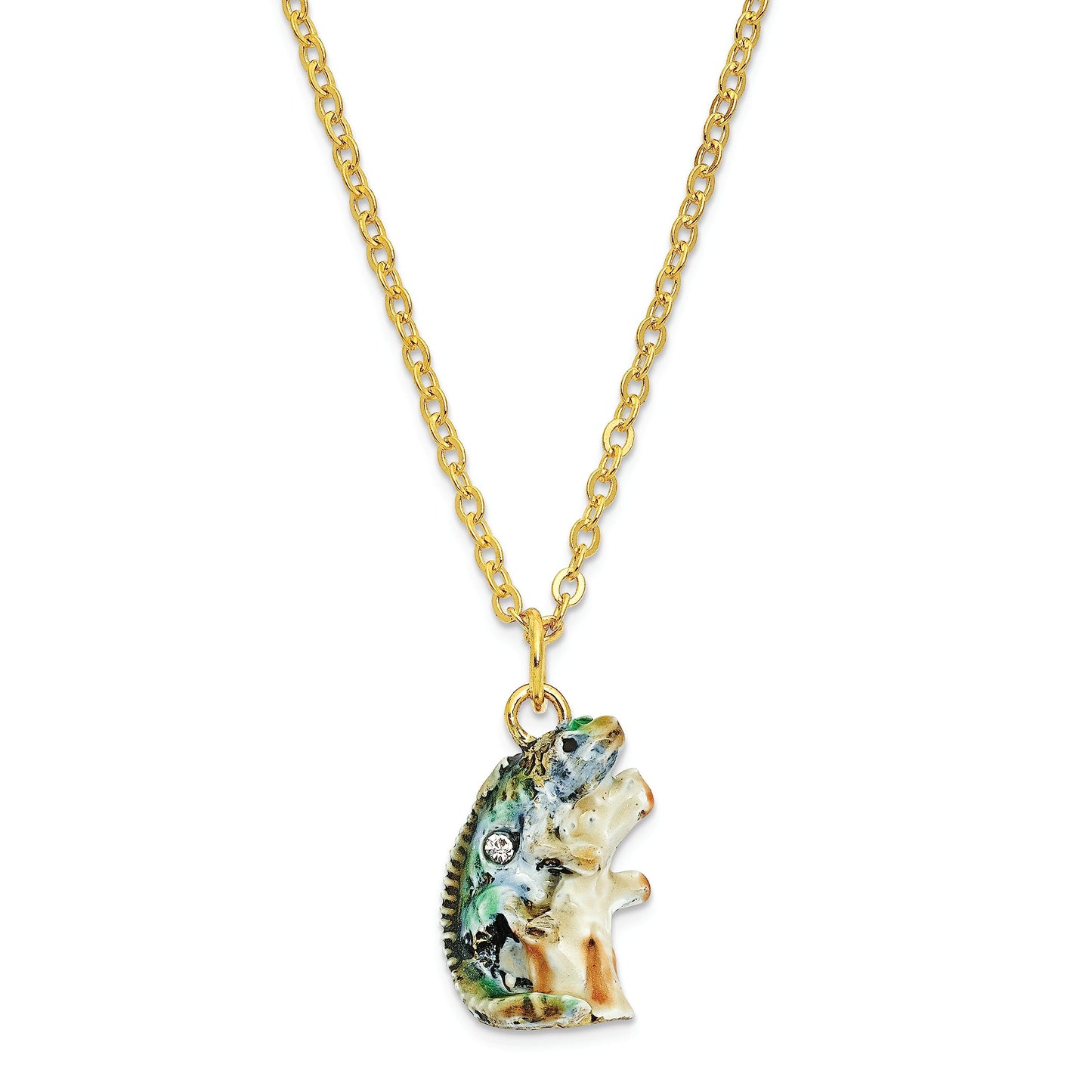 Bejeweled Iguana on Branch Trinket Box with Charm Pendant