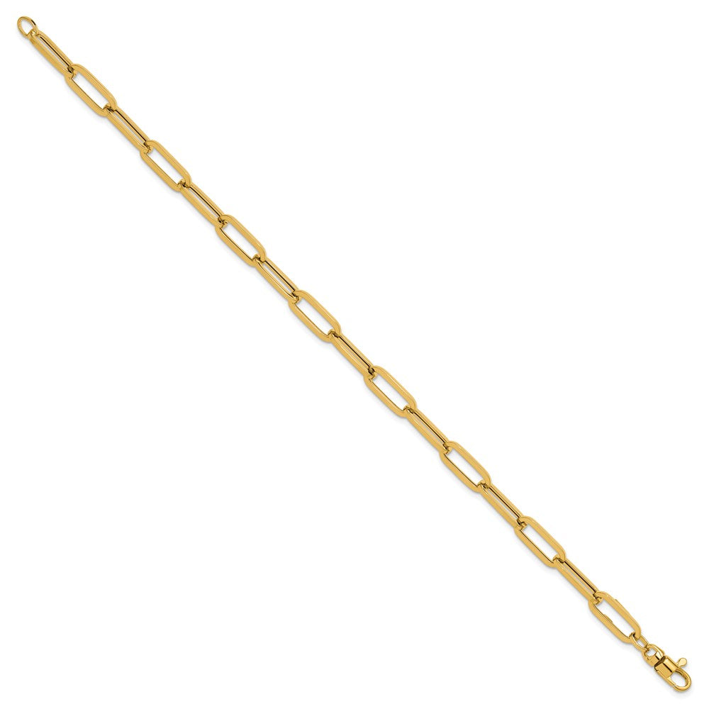 14K Polished Fancy Link with 1in ext Bracelet 9.5  inches