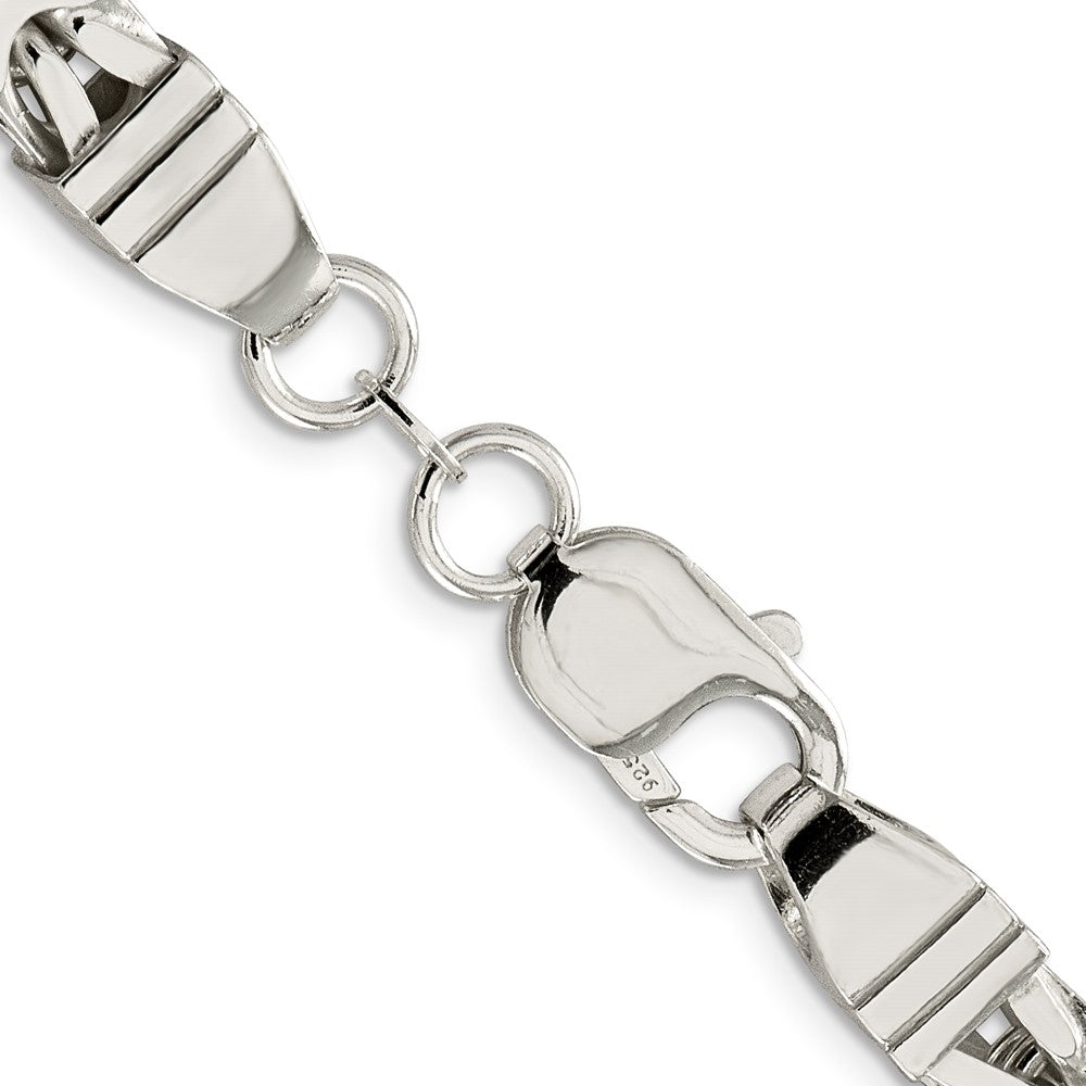 Sterling Silver 7.5mm Byzantine Chain 20 Inches