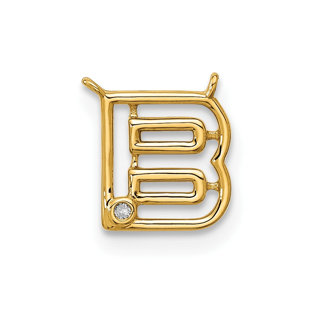 Stella & Dot 10ky Diamond Initial B Charm Element