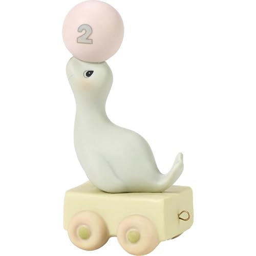 Precious Moments Birthday Train, Age 2, God Bless You On Your Birthday Figurine, Count 1