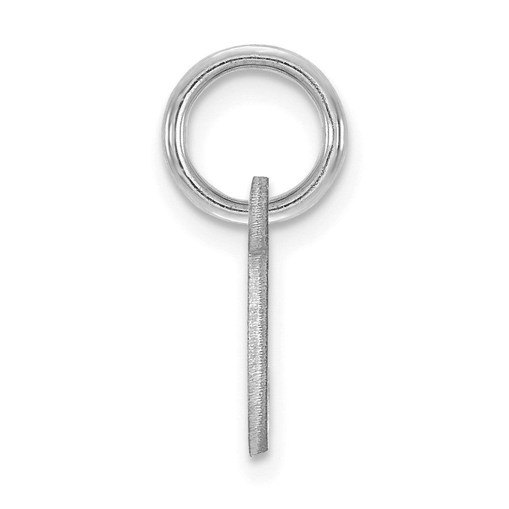 Sterling Silver Rhodium-plated Upper case Letter C Initial Charm