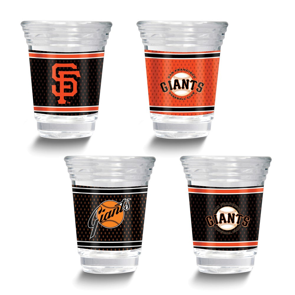 MLB San Francisco Giants 4-piece 2 oz. Shot Glass Set