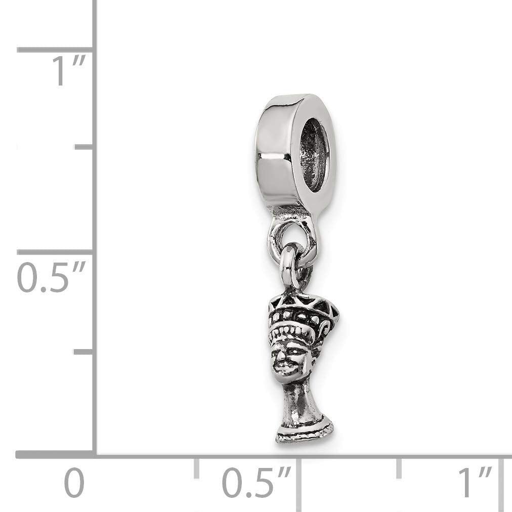 Sterling Silver Reflections Nefertiti Dangle Bead