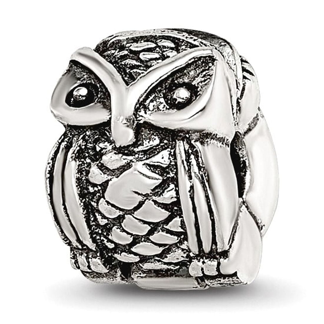 Sterling Silver Reflections Kids Owl Clip Bead