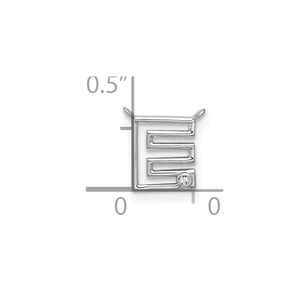 Stella & Dot 10kw Diamond Initial E Charm Element