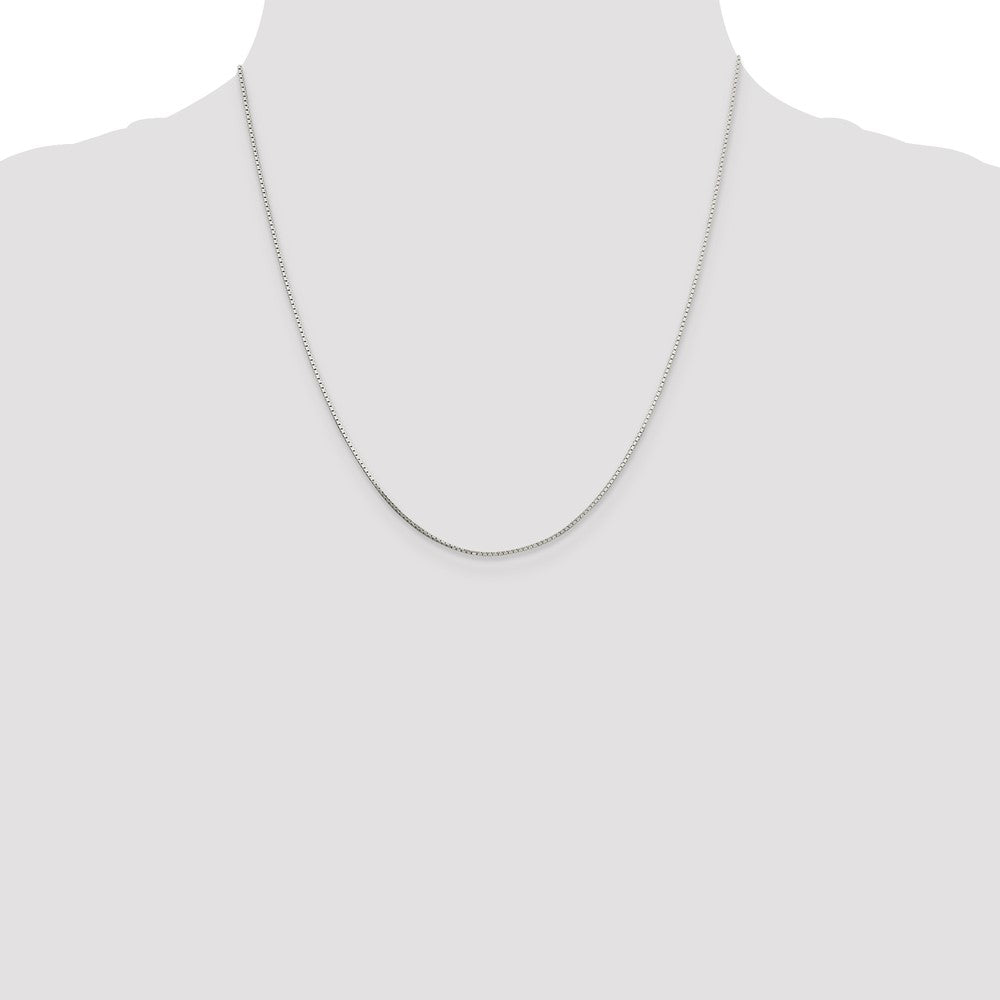 Sterling Silver .7mm Mirror Box Chain 20 Inches