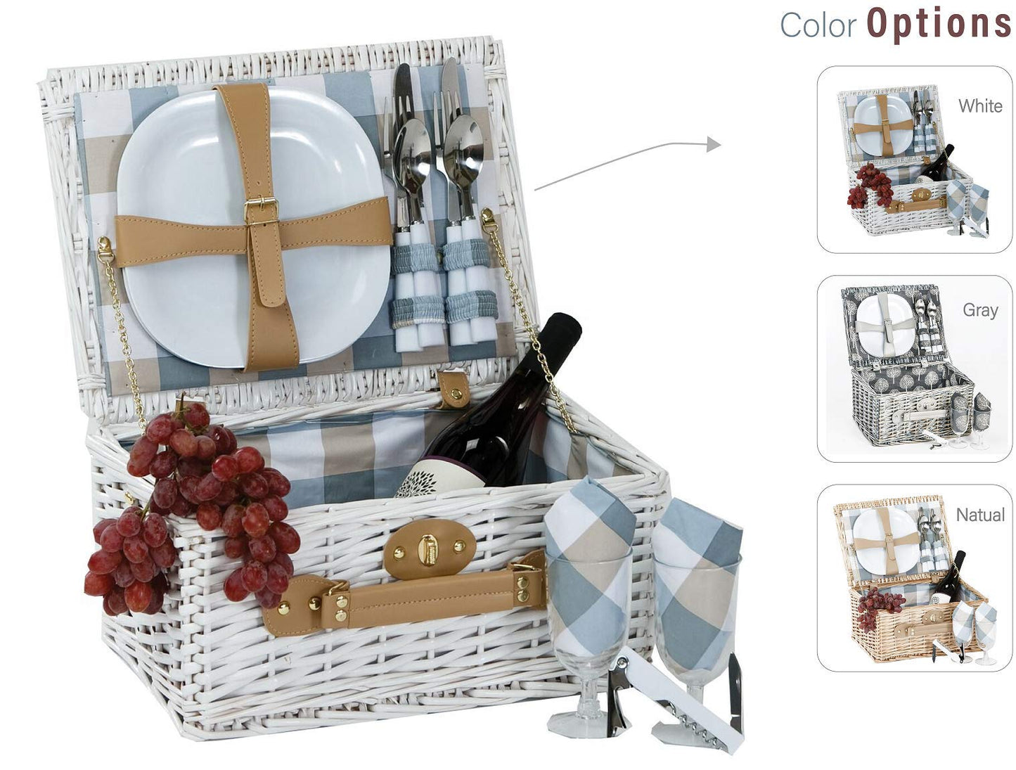 Picnic Plus Boothbay Two Person Picnic Basket